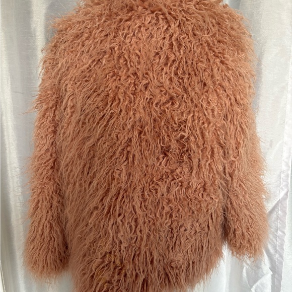 H&M Pink Faux Fur Shaggy Coat - Picture 9 of 10